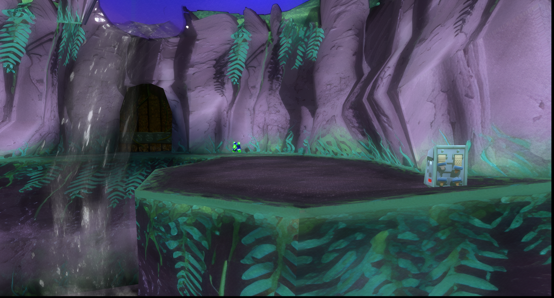 Waterfall with the HD texture pack