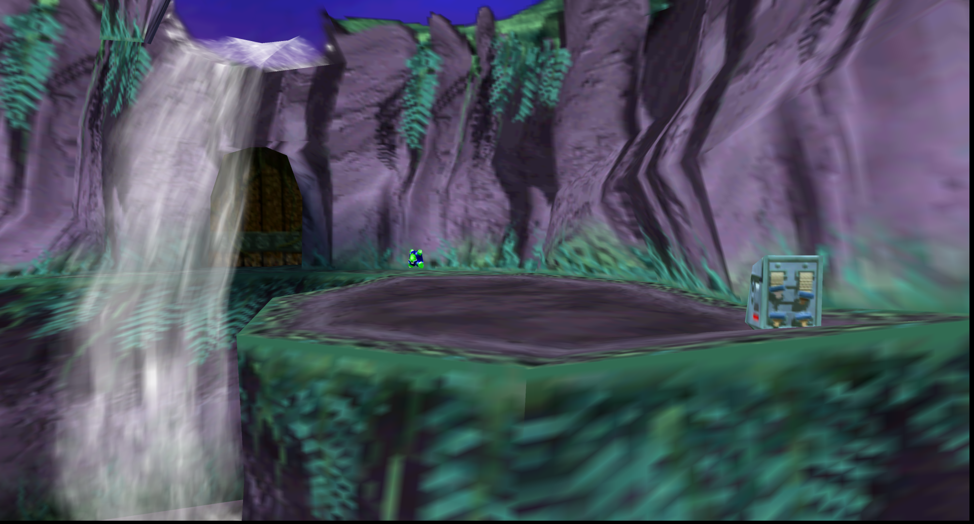 Waterfall with the original textures